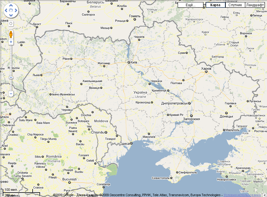 Google Maps в Україні