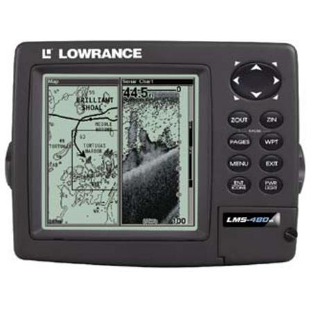 LOWRANCE LMS 480 (русское меню+GPS)