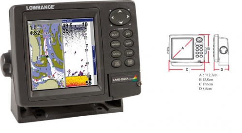 Lowrance LMS 527C DF iGPS (русское меню+GPS)